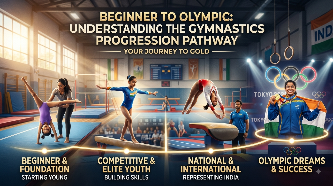 Beginner to Olympic: Understanding the Gymnastics Progression Pathway | Viswajit Nikhath Gymnastiks