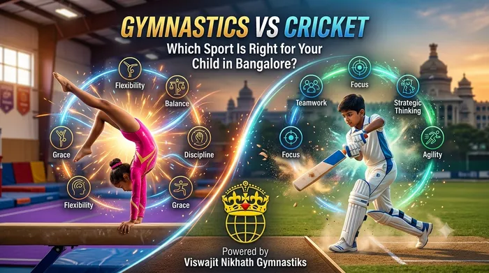 Gymnastics vs Cricket: Which Sport Is Right for Your Child in Bangalore? | Viswajit Nikhath Gymnastiks